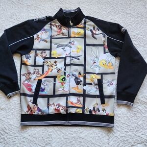 Vintage Y2K 2000s LOT 29 Looney Tunes  Full Zip Jacket Adult Size XL Unisex